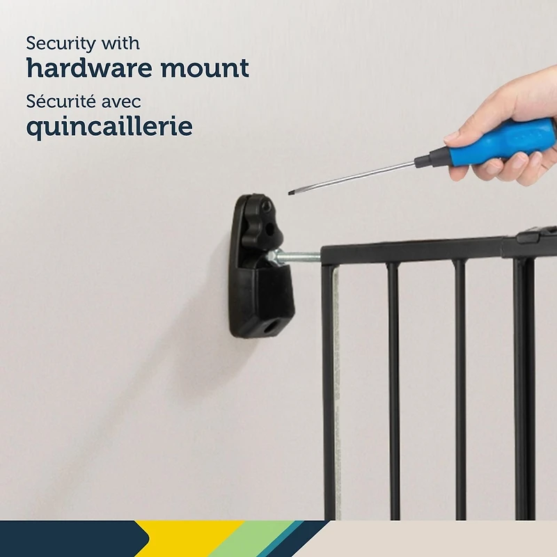 Barrière métallique extensible pour haut des escaliers de Safety 1st