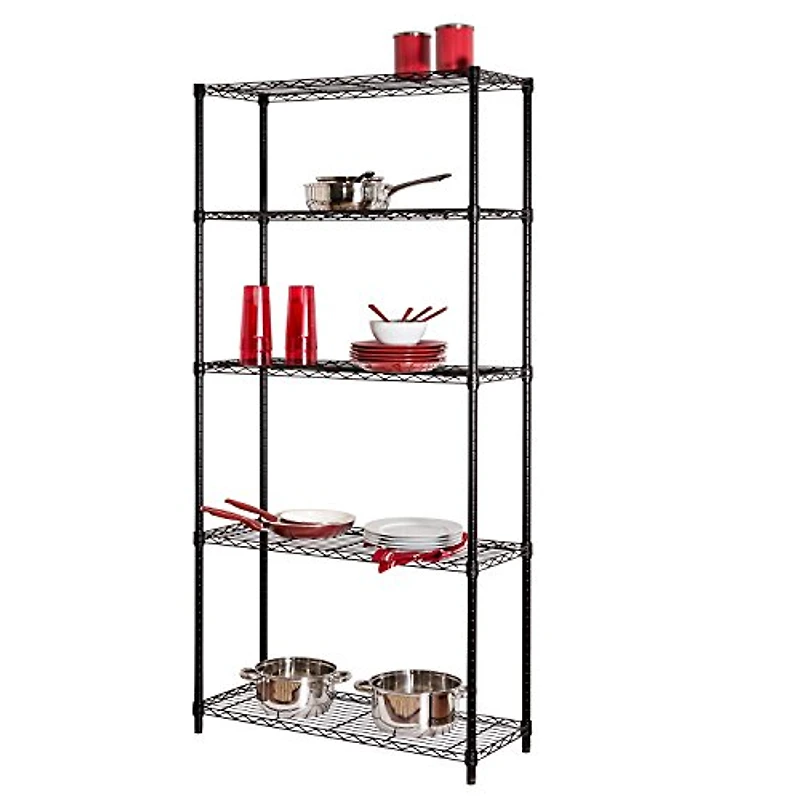 Honey Can Do Unité de rayonnage à 5 niveaux de Honey-Can-Do, 14 x 36 x 72 po
