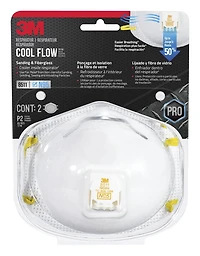 3M™ Respirator 8511H2-DC-PSCA, Pro Series, Sanding & Fibreglass, N95, Valved, 2/Pack