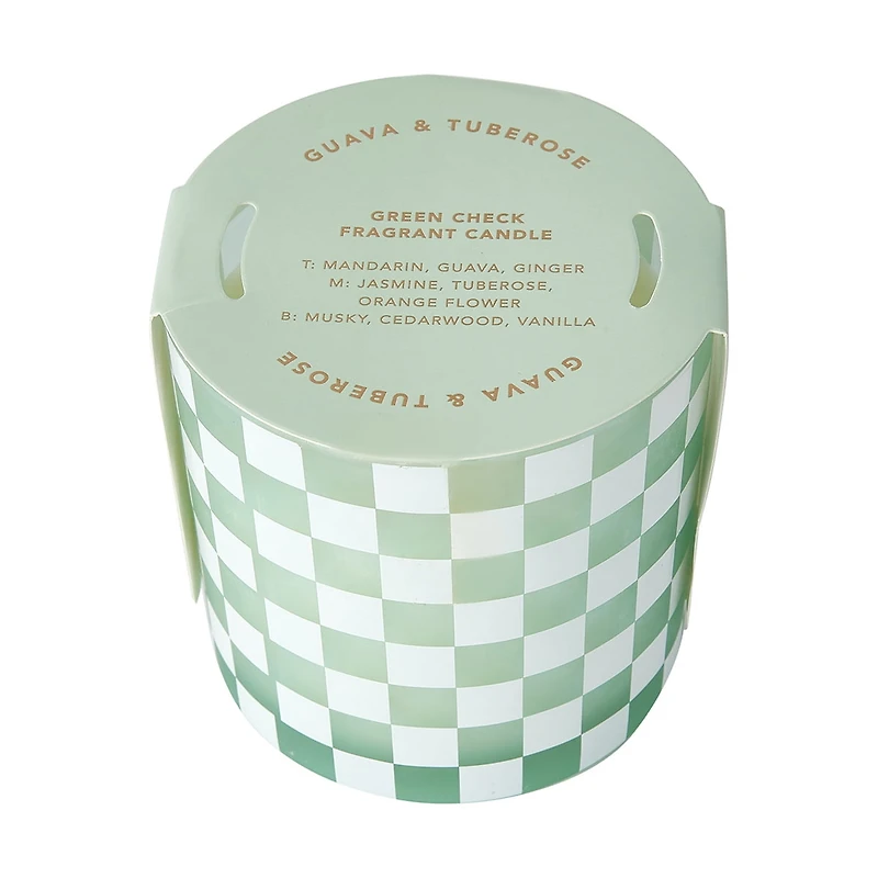 Bougie Parfumée Anko Green Check BOUGIE À CARREAUX VERT