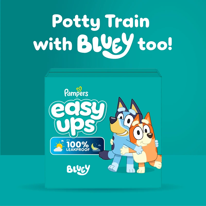 Pampers Easy Ups Girls & Boys Potty Training Pants, Size 6 (4T5T), Peppa Absorbent Training Underwear, Up to 100% Leakproof Day and Night, Hypoallergenic