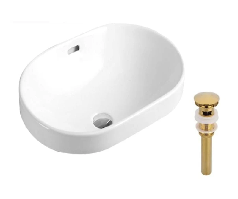DROP Bath and Kitchen DR091366 Bathroom Vessel Sink Set