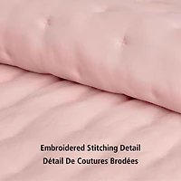 Ensemble de couette Mainstays 3 pièces, rose blush, lit double queen