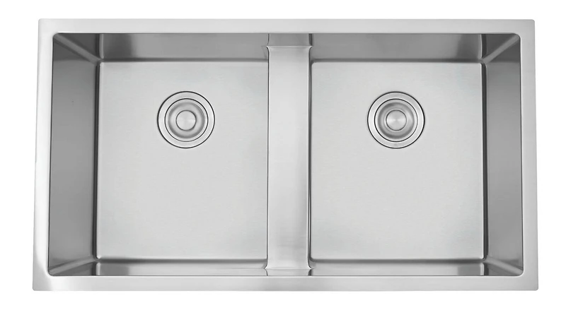 American Imaginations 37-in. W CSA Approved Stainless Steel Kitchen Sink With 2 Bowl And 16 Gauge AI-27419