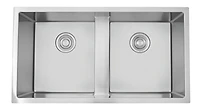 American Imaginations 37-in. W CSA Approved Stainless Steel Kitchen Sink With 2 Bowl And 16 Gauge AI-27419