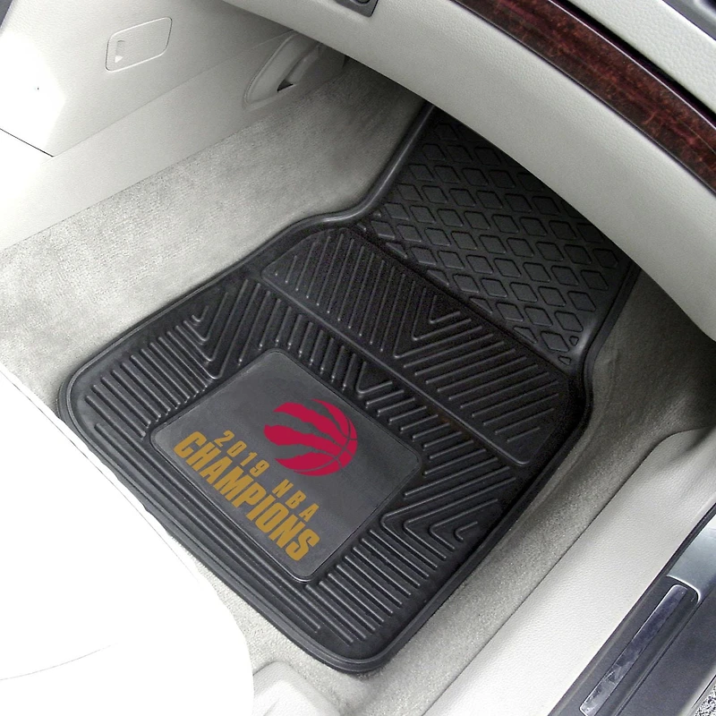 Fanmats NBA Champion Toronto Raptors Vinyl Car Mat Set of 2