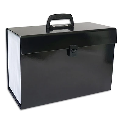 DOSSIER EXPANSIBLE À 19 POCHETTES NOIR DOSSIER EXPANSIBLE À 19 POCHETTES