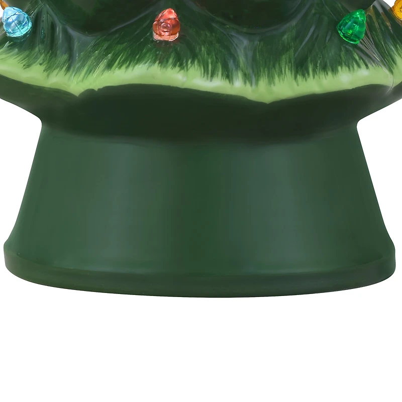 Mr. Christmas Decorative 8-inch Nostalgic Green Ceramic Tree