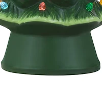 Mr. Christmas Decorative 8-inch Nostalgic Green Ceramic Tree