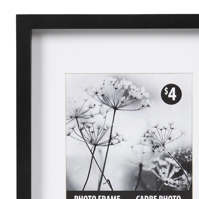 Cadre photo noir Gally 12cm x 17cm à 8cm x 12cm