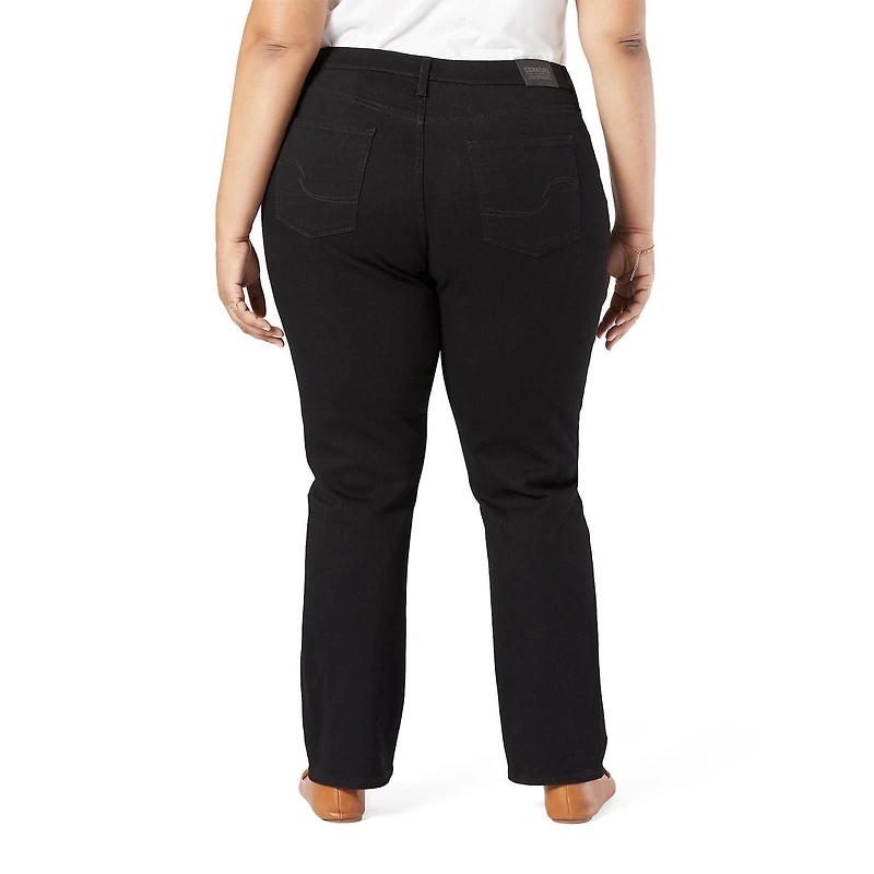 Levi Strauss Signature.MC Jean droit mi-taille Plus pour femme