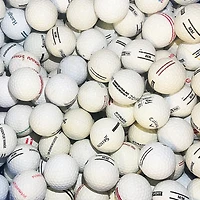 Mulligan - 100 Range Regular Flight B Recycled Used Golf Balls, White
