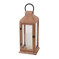 Lanterne en bois et verre Better Homes and Gardens 18.6 pouces H