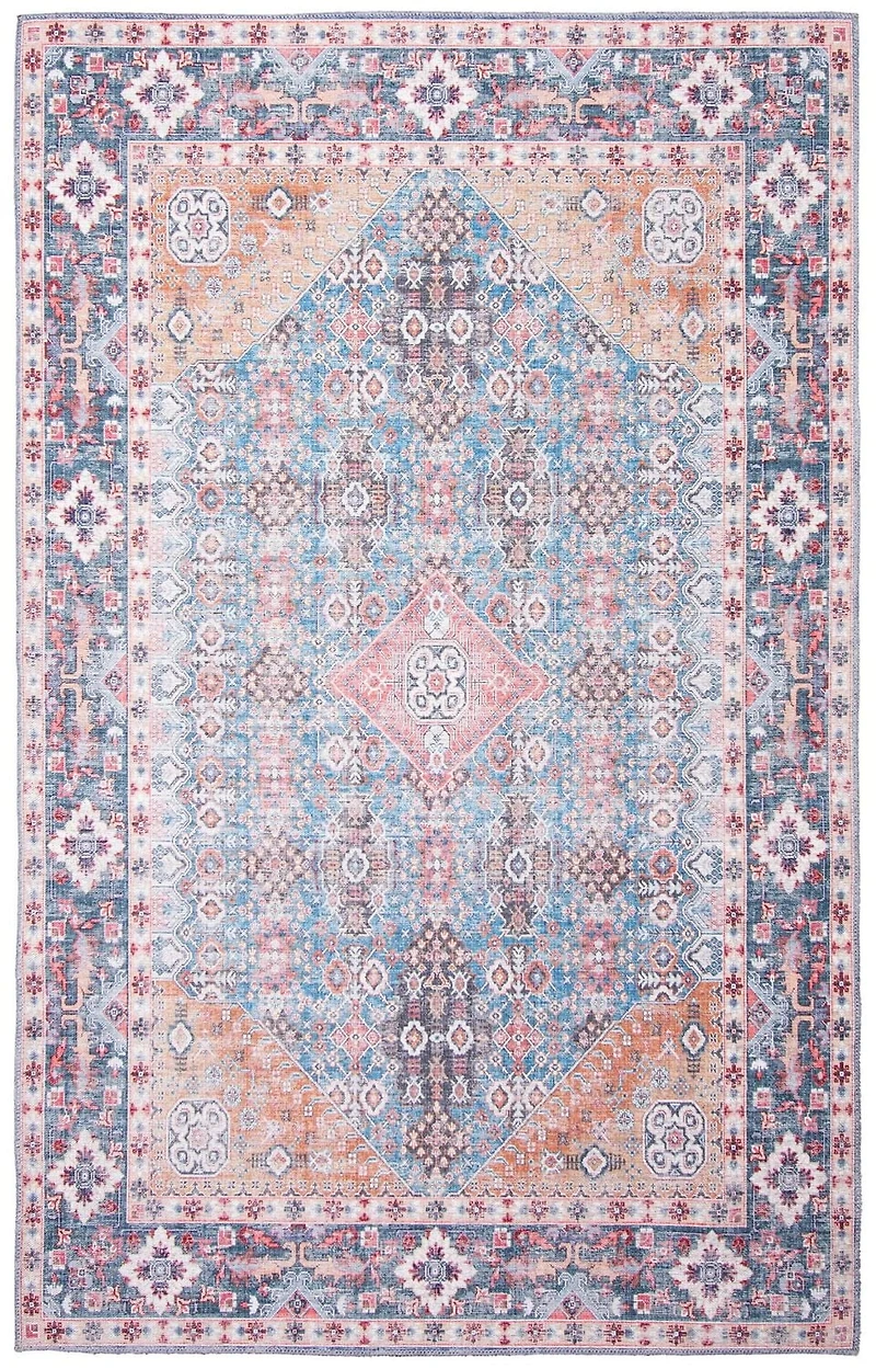 ECARPET Oriental Indoor Area Rug Flatweave Carpet for Living Room, Bedroom, Eco Friendly, Machine Washable, Senneh Collection