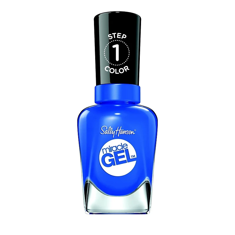 Sally Hansen Miracle Gel, vernis à ongles en gel, vernis à ongles résistant à l'écaillage, dure jusqu'à 8 jours Réussissez une manucure* qui dure jusqu’à 8 jours depuis le confort de votre domicile grâce au Sally Hansen Miracle Gel™. Notre vernis à ongles simili-gel 100 % végétalien vous donne des résultats de qualité professionnelle en 2 étapes simples (vernis + couche de finition)