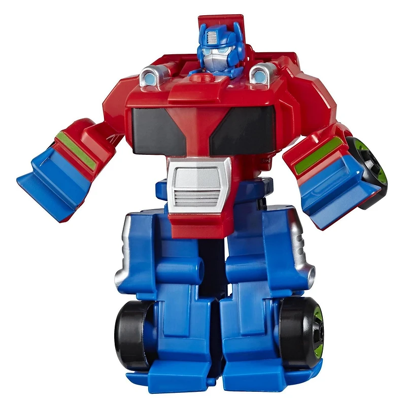 Playskool Heroes Transformers Rescue Bots Academy Optimus Prime Converting Toy, 4.5-Inch Action Figure, Toys for Kids Ages 3 and Up