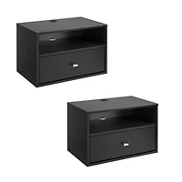 Prepac Floating Nightstand - Set of 2