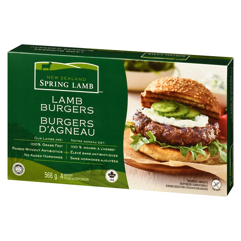 NEW ZEALAND SPRING LAMB - LAMB BURGERS