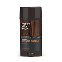 Every Man Jack Deodorant - Charcoal | Aluminum Free, Naturally Derived, Vegan, Cruelty-Free Deodorant for Men | 3-ounce