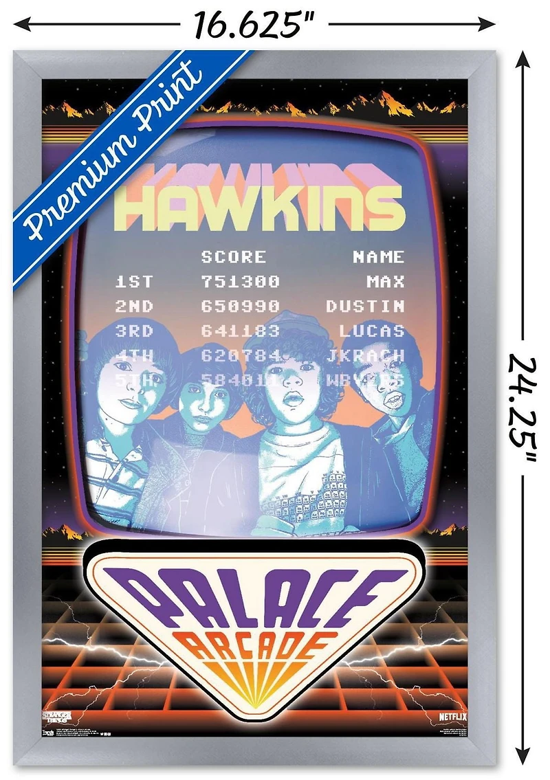 Netflix Stranger Things: Season 2 - Palace Arcade Wall Poster, 22.375" x 34"