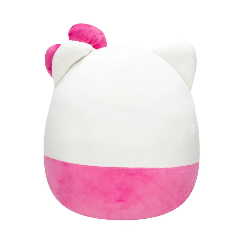 Squishmallows Original Sanrio - Peluche de 8 pouces de Hello Kitty avec une salopette rose - Peluche officielle de Jazwares