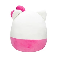 Squishmallows Original Sanrio - Peluche de 8 pouces de Hello Kitty avec une salopette rose - Peluche officielle de Jazwares