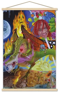 Trippie Redd - Trip at Knight Album Cover Wall Poster with Magnetic Frame
