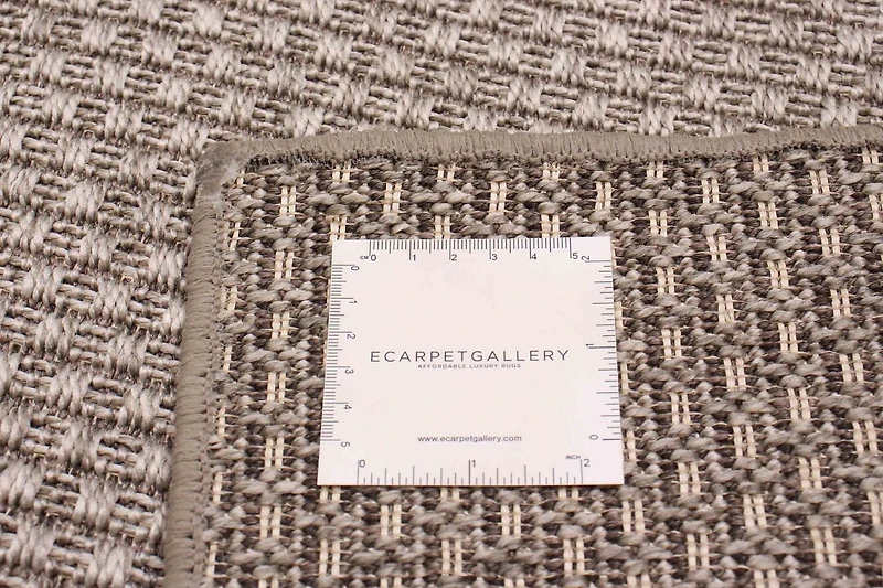 ECARPET Lotus Mod Grey Rug 5'2" x 7'0"