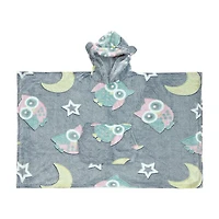 Sweat à capuche Marina Decoration Glow in the Dark pour enfants, garçons et filles, surdimensionné, tissé, moelleux, doux, chaud et confortable, en flanelle polaire, avec poche géante, 110 x 75 cm, mo