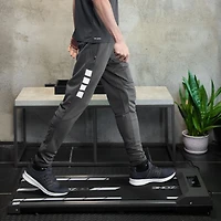 GoZone Walking Treadmill/Pad for Standing Desks – Black/Grey, With wireless remote