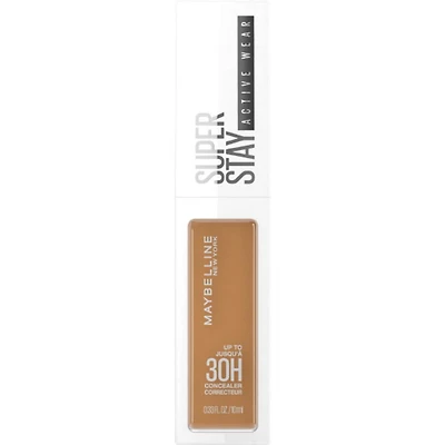 Maybelline New York Correcteur liquide longue durée, jusqu'à 30 h de tenue, teinte 01, 10 ml Super Stay Concealer offre une tenue jusqu'à 30 heures.