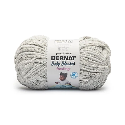 Bernat® Baby Blanket Frosting™ #6 Super Bulky Polyester Fil, 10.5oz/300g 220 Yards BABY BLANKET FROSTING FIL