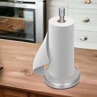 Porte-serviettes en papier universel Mainstays 14,4" en acier inoxydable argenté