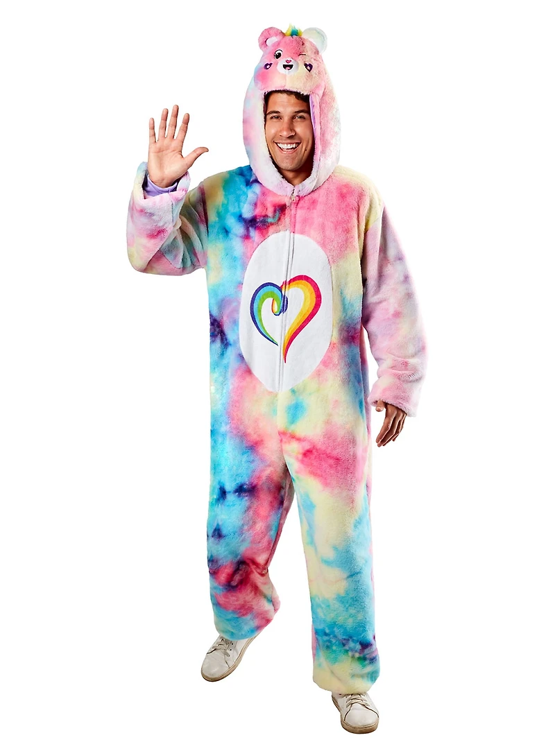 Care Bears Togetherness Bear Comfy Wear Zipsters Costume for Adults by Rubies, Unisex