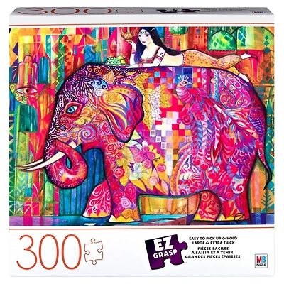 EZ Grasp, Puzzle de 300 pièces, pour adultes et enfants à partir de 8 ans, Éléphant rose