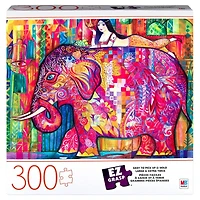 EZ Grasp, Puzzle de 300 pièces, pour adultes et enfants à partir de 8 ans, Éléphant rose