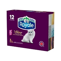 Mouchoirs Royale Velour, 12 boîtes, 82 mouchoirs par boîte