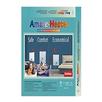 Amaze Heater 600w with Plug-in Thermostat Electric Panel Room Heater