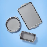 Starfrit The Rock Wave 12 Cup Non-Stick Muffin Pan - Durable Carbon Steel - Oven Safe - PFOA Free - Easy to Clean - Grey