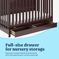 Graco Hadley 5-in-1 Convertible Crib with Drawer