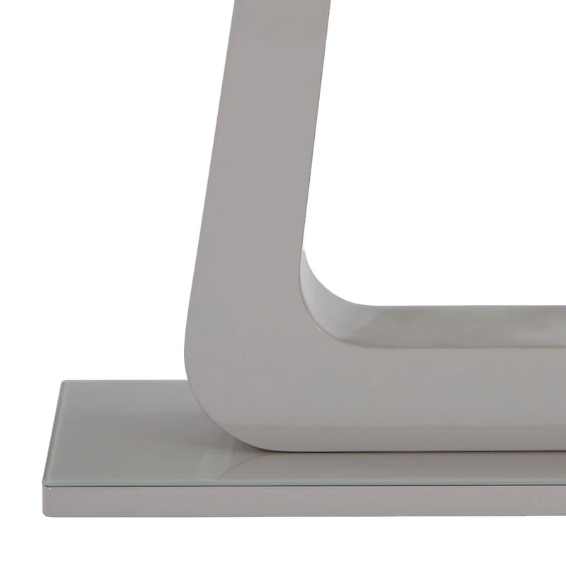 Contemporaine MDF et Verre Console - Gris Chaud