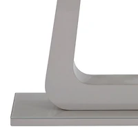 Contemporaine MDF et Verre Console - Gris Chaud