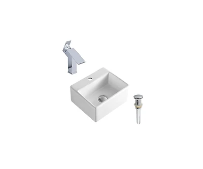 DROP Bath and Kitchen DR091251 Bathroom Vessel Sink Set