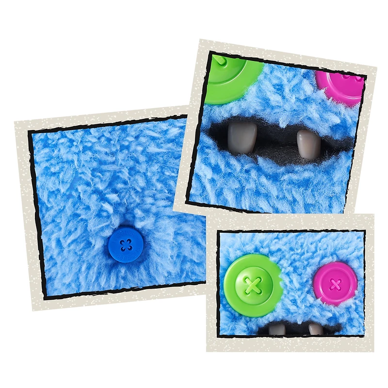 Fuggler Baby Fuggs 3.5-inch Series 4 (SaBQuoosh - blue) by ZURU, Funny Ugly Monster Plush Toy