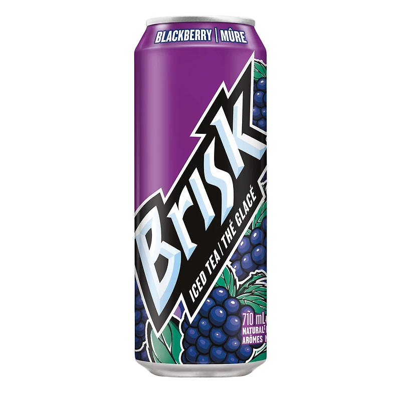Brisk Blackberry Iced Tea 710 mL, Can, 710mL