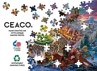 NOËL CLASSIQUE - PÔLE NORD DU PÈRE NOËL - PUZZLE 1000 PIÈCES