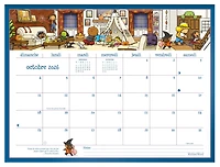 2027 Calendrier mural/de bureau familial Motherword Ultimate, grand format, français