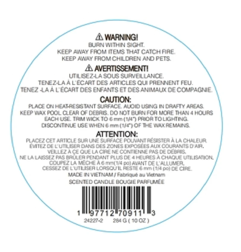 Hallmark Brand 10oz Snowman Snow Globe Candle