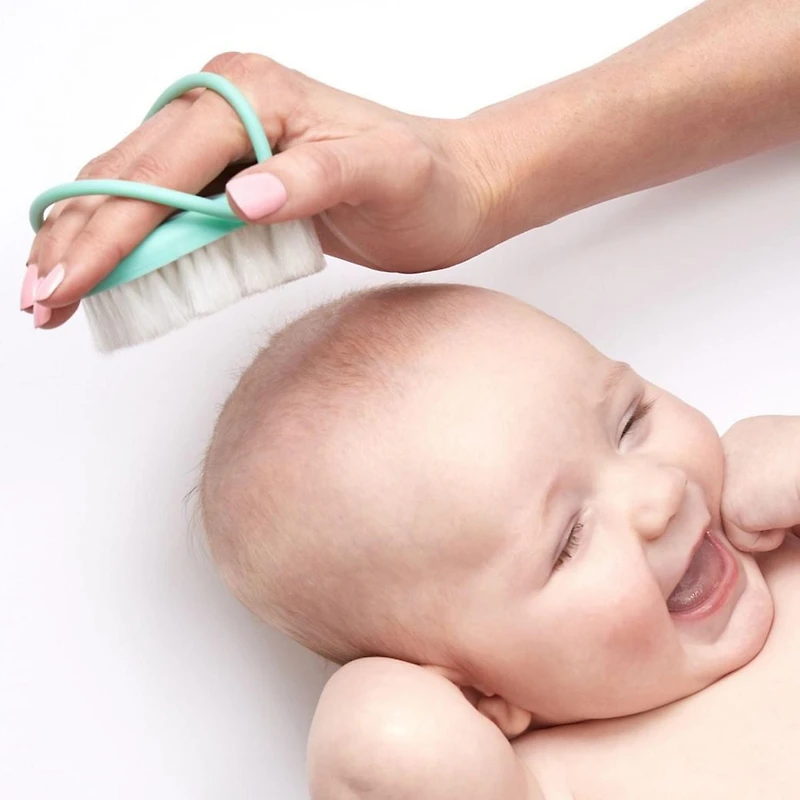 Frida Baby - Baby Head-Hugging Hairbrush + Styling Comb Set Gentle and Soft Bristles, Storage Case, Styling Comb, Super Soft Brush