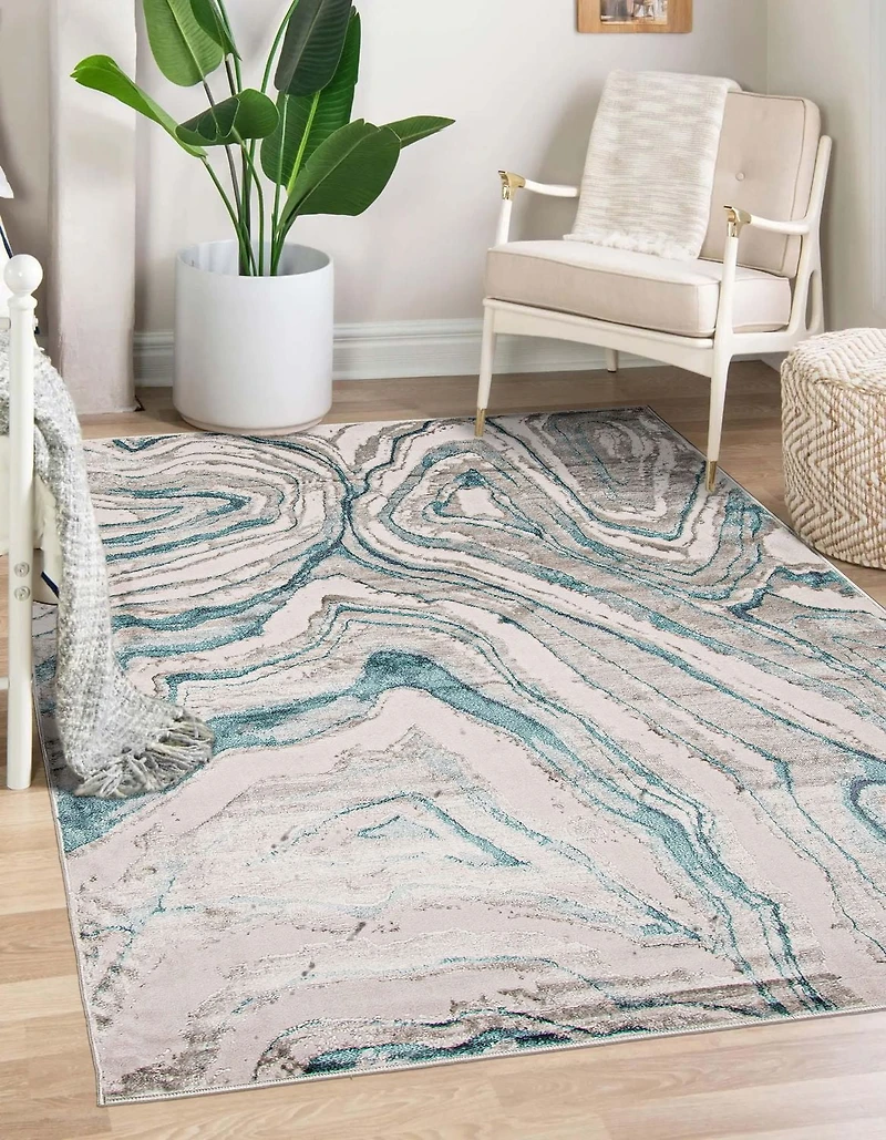 ECARPET Zhara Contemporain/Moderne Tapis pour salon, chambre, salle à manger, entrée, couloir et plus encore.